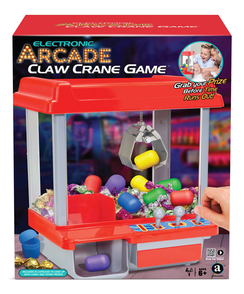 Diy Arcade Cabinet Toy Crane Machine Kit With Claw, Motor, Crane