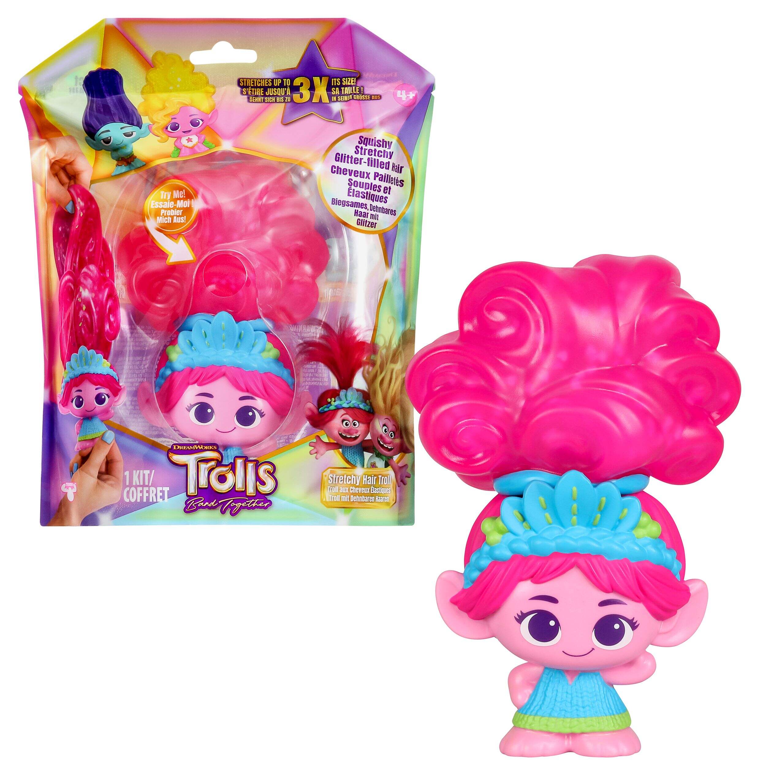 Trolls S1 Squishy Dolls, Assorted Composite_or_Mixed