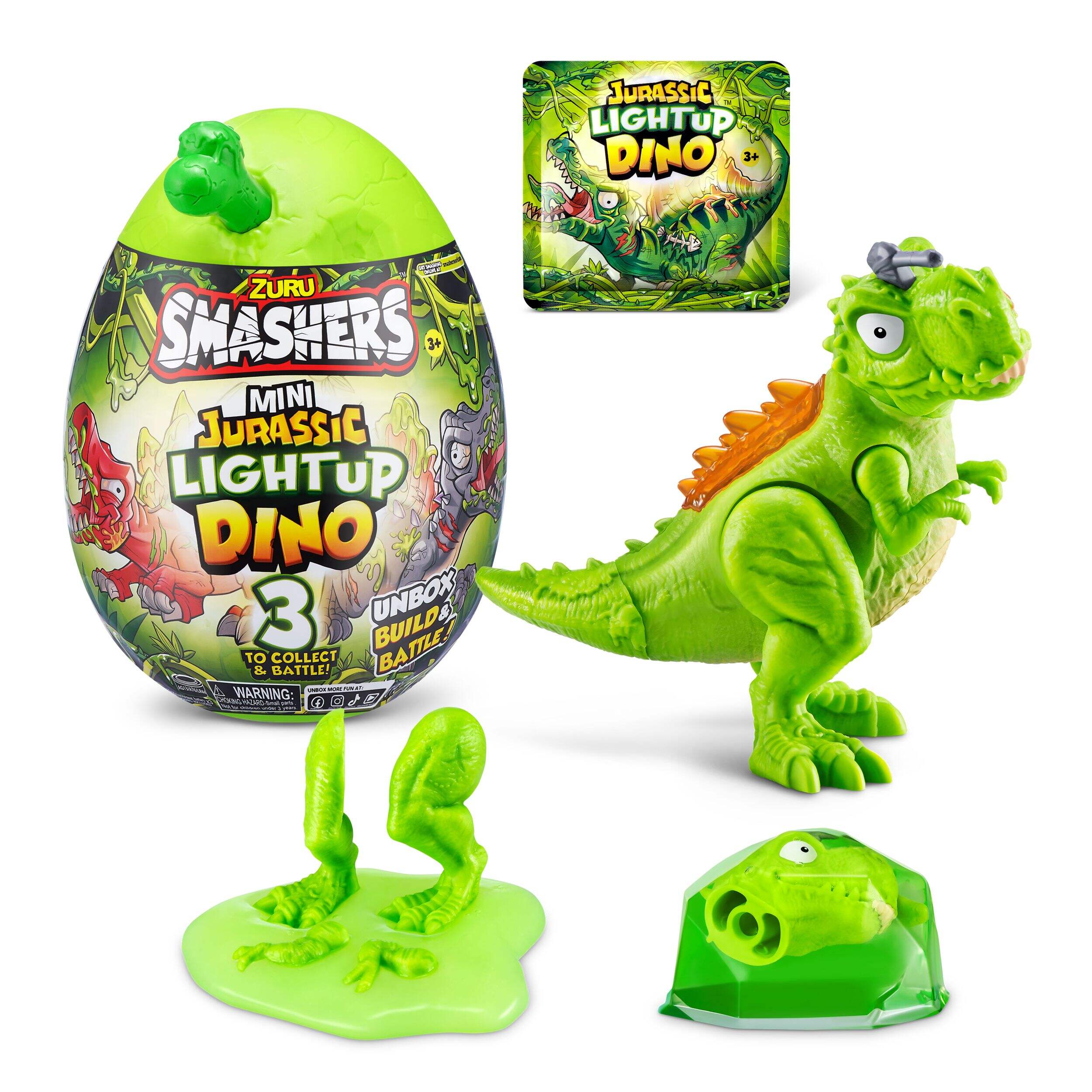 Smashers Jurassic Series Light Up Dino Composite_or_Mixed