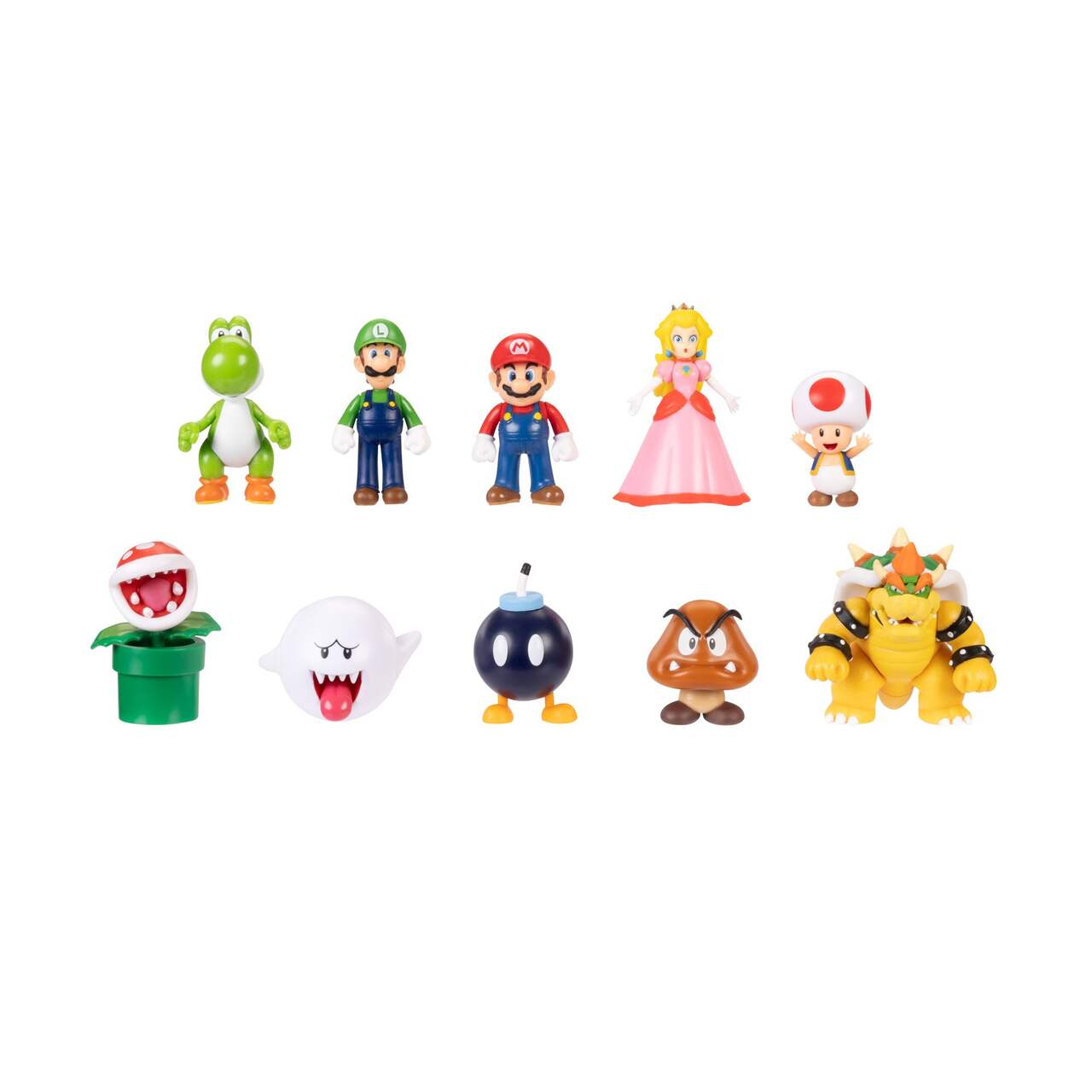 Mini figurines Nintendo Super Mario amis et ennemis de 2-1/2 po, paq. 10