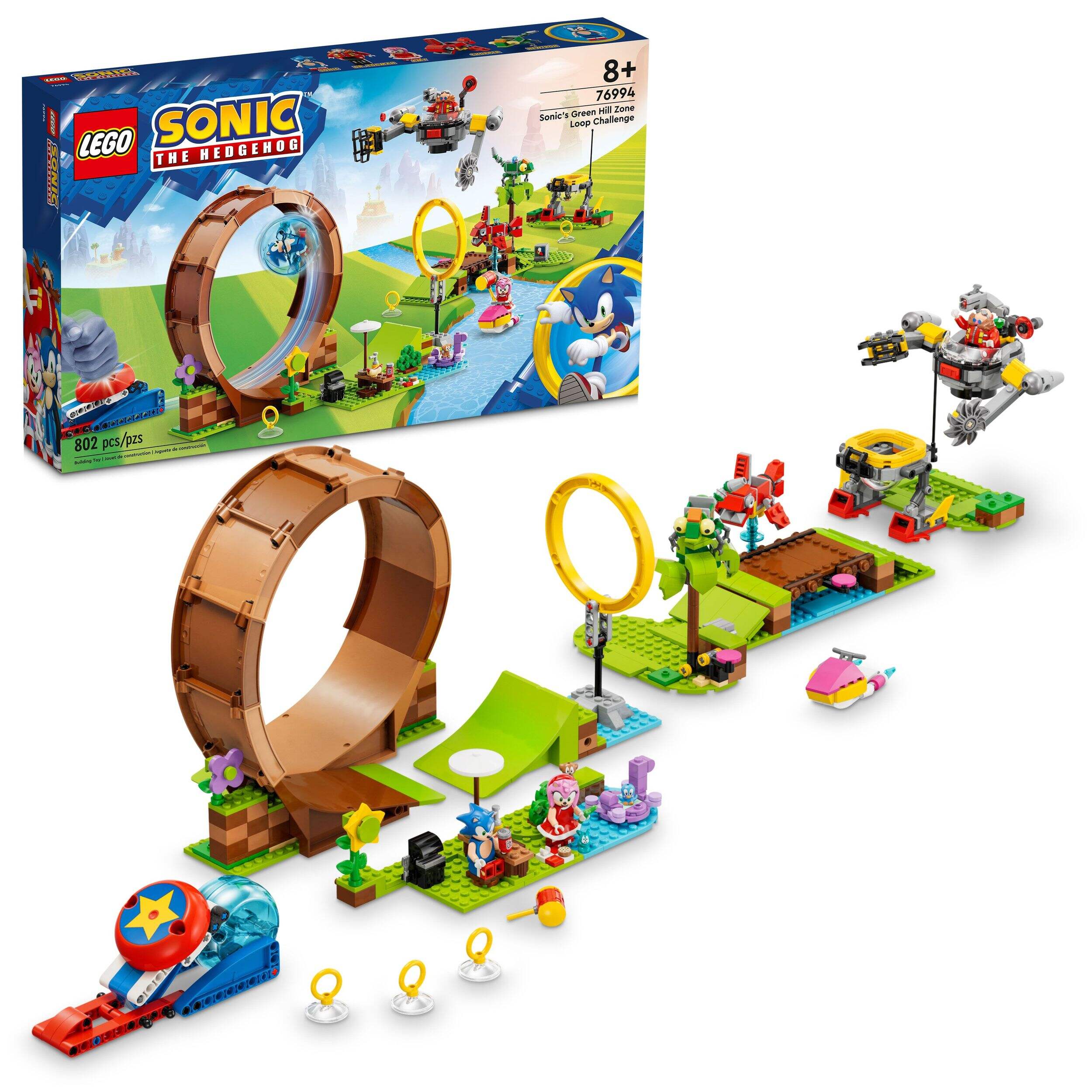 LEGO® Sonic the Hedgehog™ Green Hill Zone Loop Challenge Playset, Ages 8+ Composite_or_Mixed