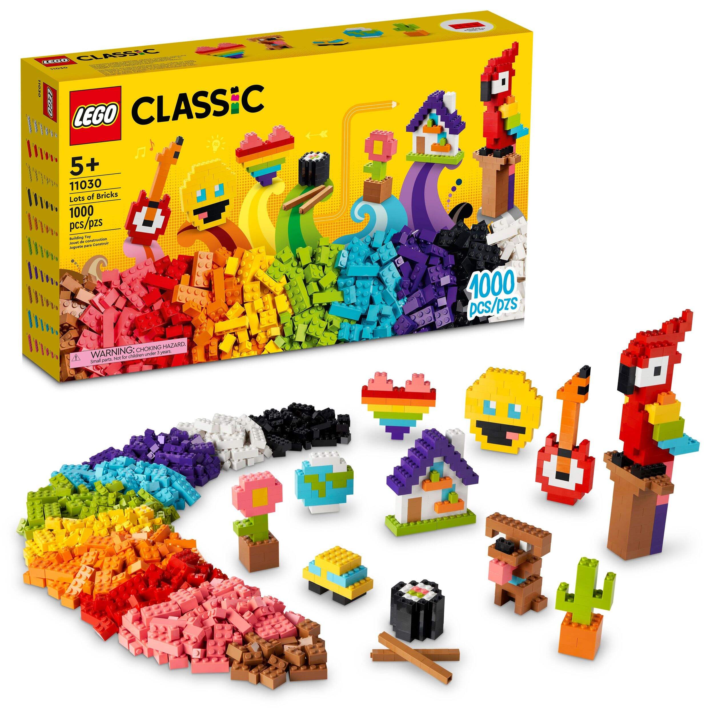 Jeu de construction Pleins de briques LEGO Classic, 11030, 1 000 pcs, 5 ans et plus Composite_or_Mixed