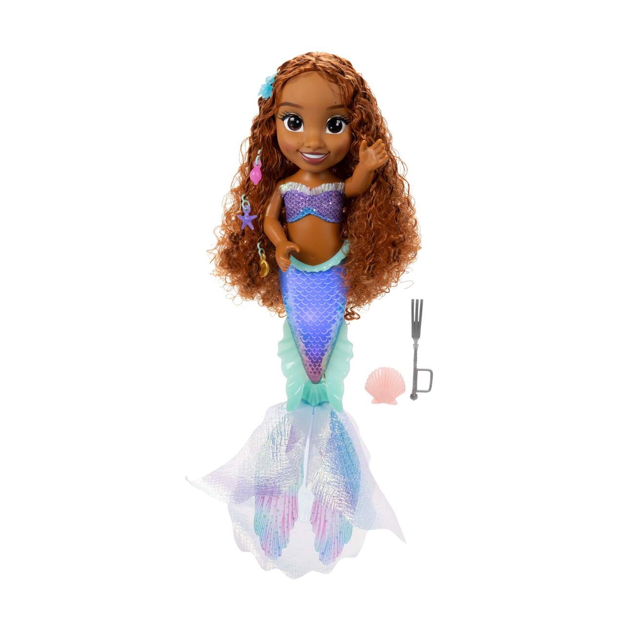 Grande poupée Ariel explorant Sous l'océan Disney La petite sirène, 3 ans  et plus