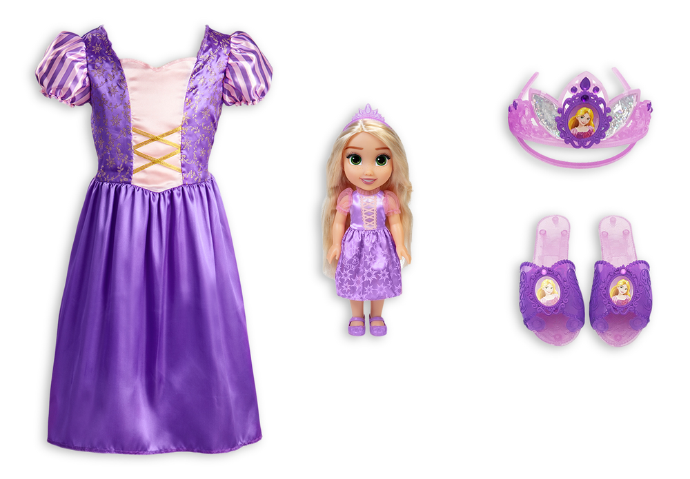 Disney Princess Doll with Dress & Accessories Playset, Ages 3+