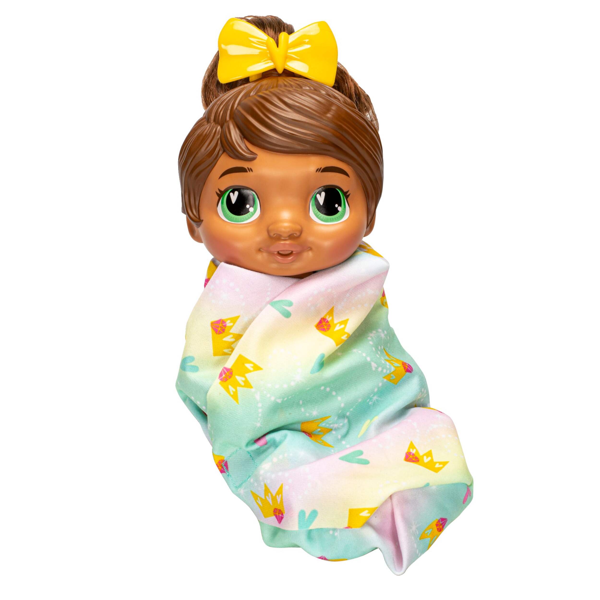 Baby Alive Poupée Sophia Sparkle L'heure du shampoing, cheveux bruns, jouet de bain Front_Flat
