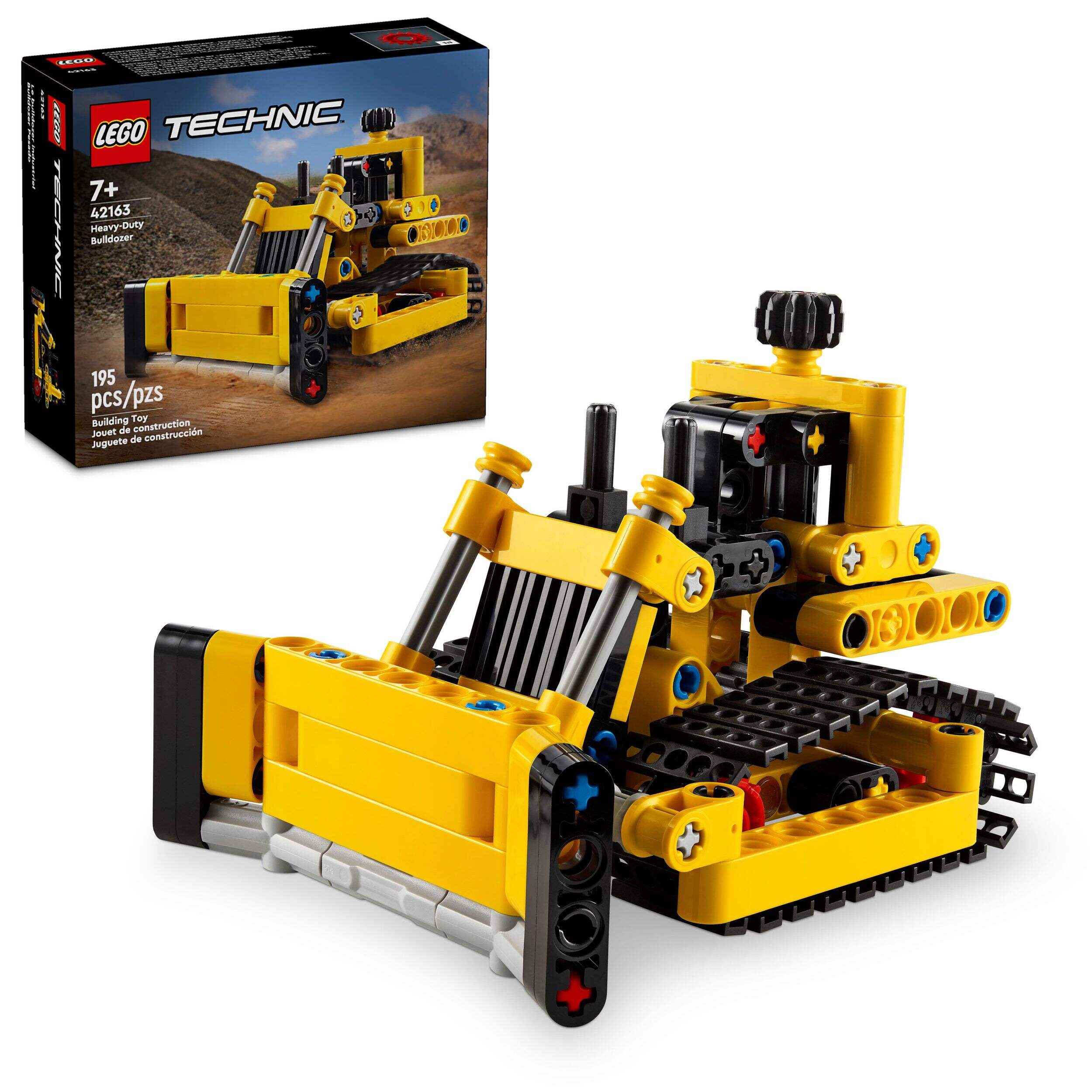LEGO® Technic™ Heavy-Duty Bulldozer - 42163, 195-pcs, Ages 7+ Composite_or_Mixed