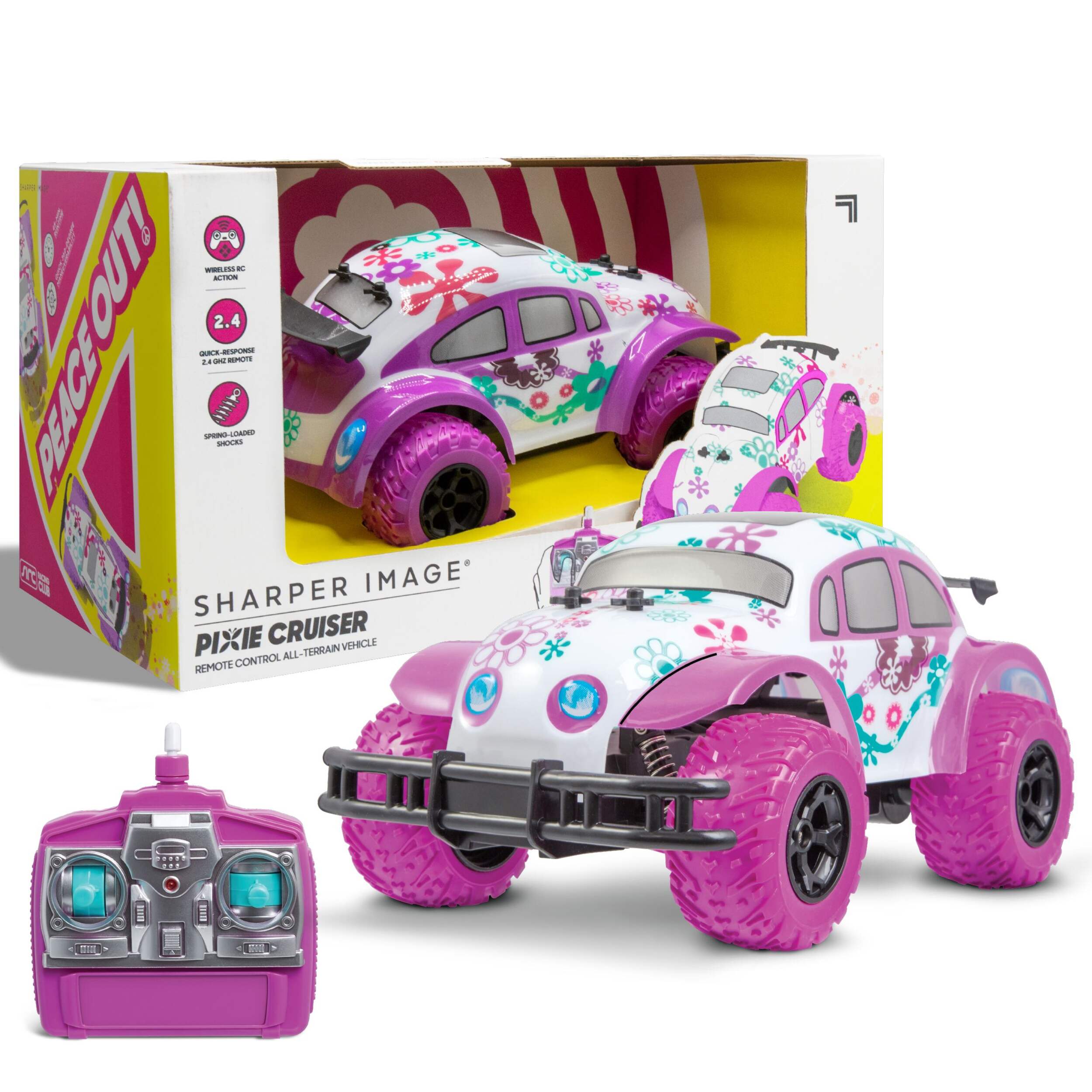 Sharper Image Gen 2 Pixie Cruiser Remote Controlled All-Terrain Toy Vehicle, Customizable, Ages 6+ Composite_or_Mixed