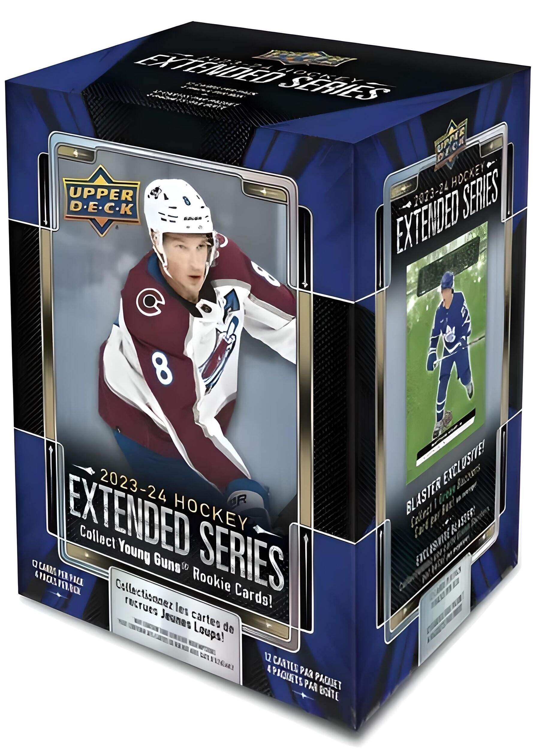 2024 Upper Deck Hockey Card Blaster Extended Series Front_Three_Fourths_Angled_Left