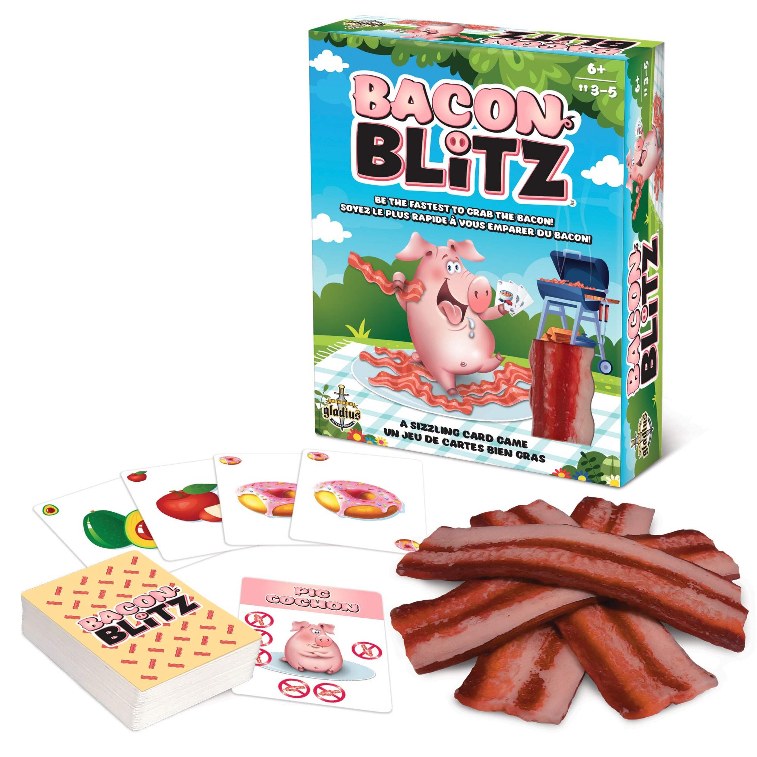 Bacon Blitz Family Card Game, Ages 6+ Composite_or_Mixed