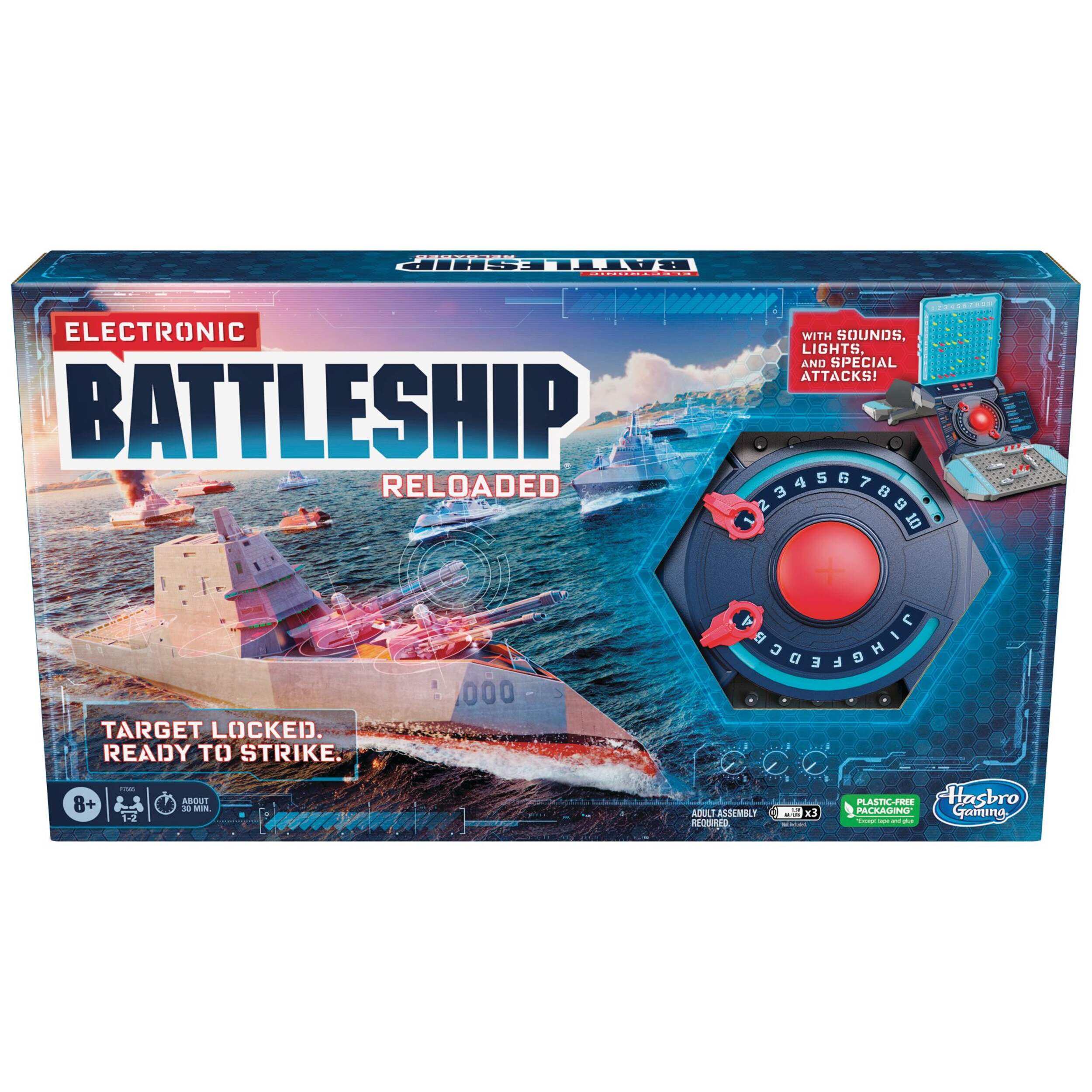Hasbro Electronic Battleship Family Board Game, Strategy Game for Kids, Ages 8+ Front_Elevated