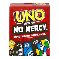 Mattel UNO No Mercy Family Card Game For Kids & Adults, Ages 7+ Front_Elevated
