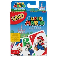 Jeu de cartes familial Mattel UNO Super Mario Bros pour enfants et adultes, 7 ans et plus Front_Flat