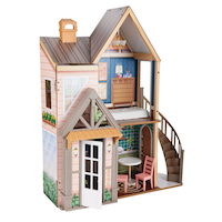 KidKraft Ivy Retreat Doll House Playset for Kids, Ages 3+ Front_Three_Fourths_Angled_Right