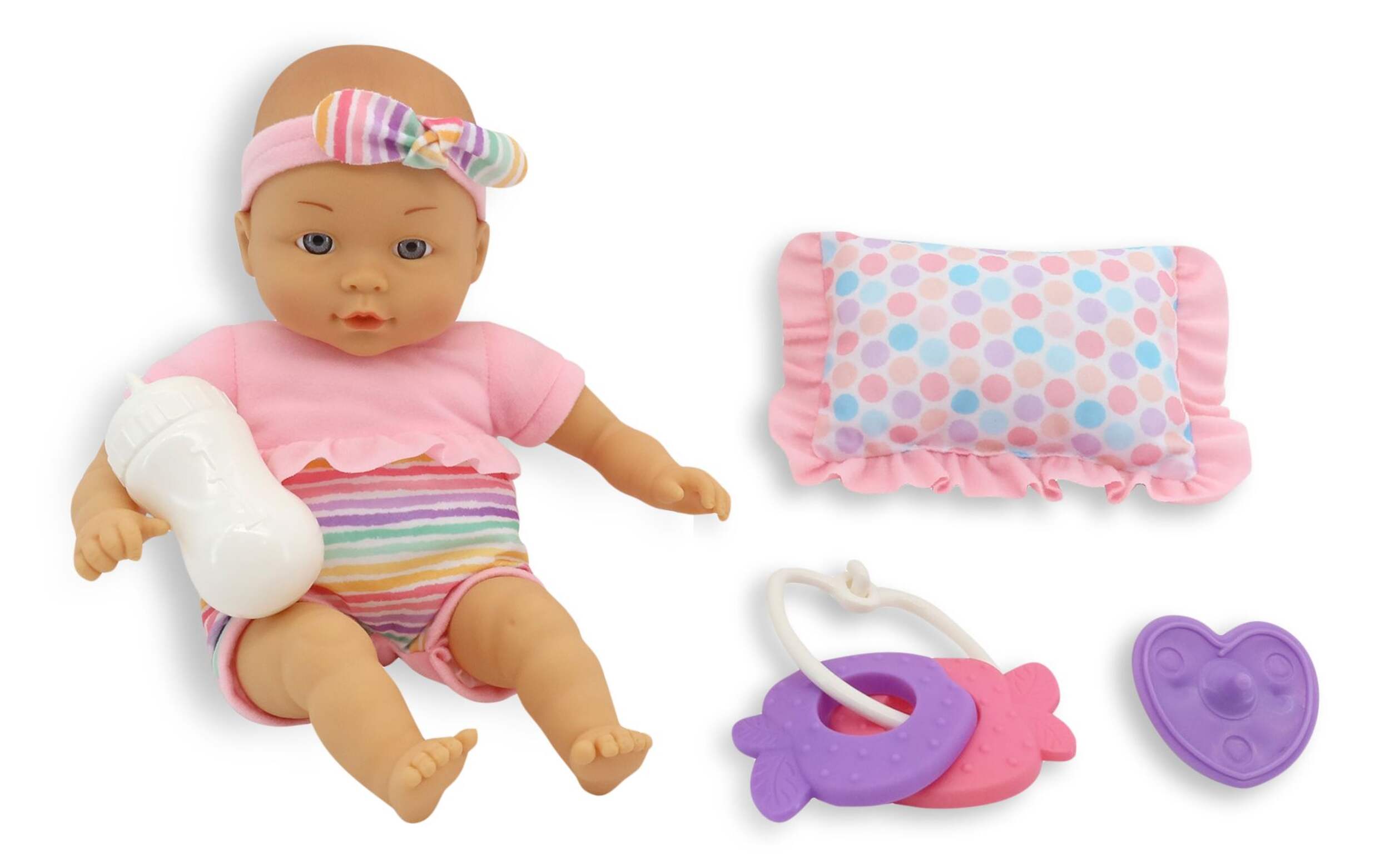 Kisses & Cuddles Baby Sleeping Set with Sounds, Ages 2+, 13-in Composite_or_Mixed