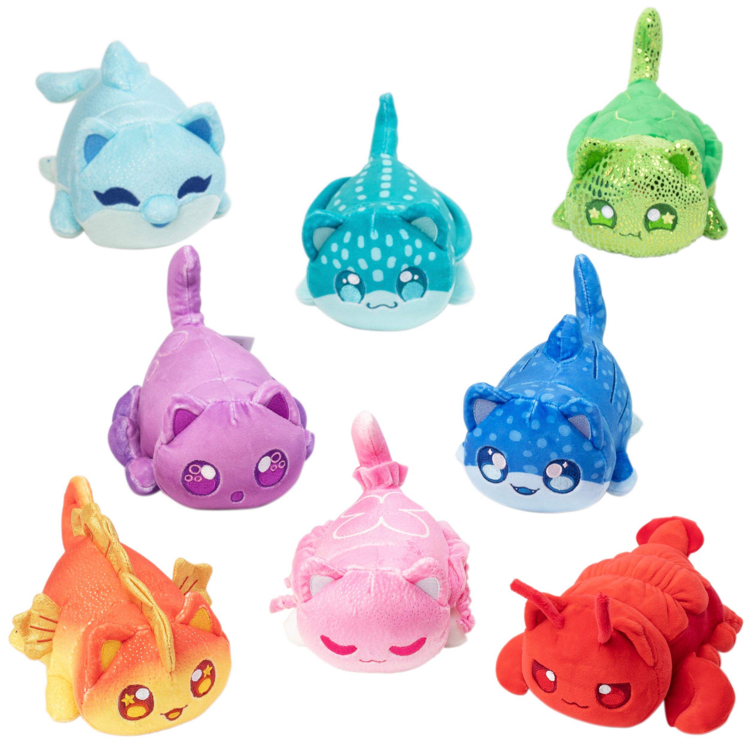 Peluche mystère Aphmau MeeMeows, 6 po, séries 5, Under the Sea, choix varié, 5 ans et plus Composite_or_Mixed