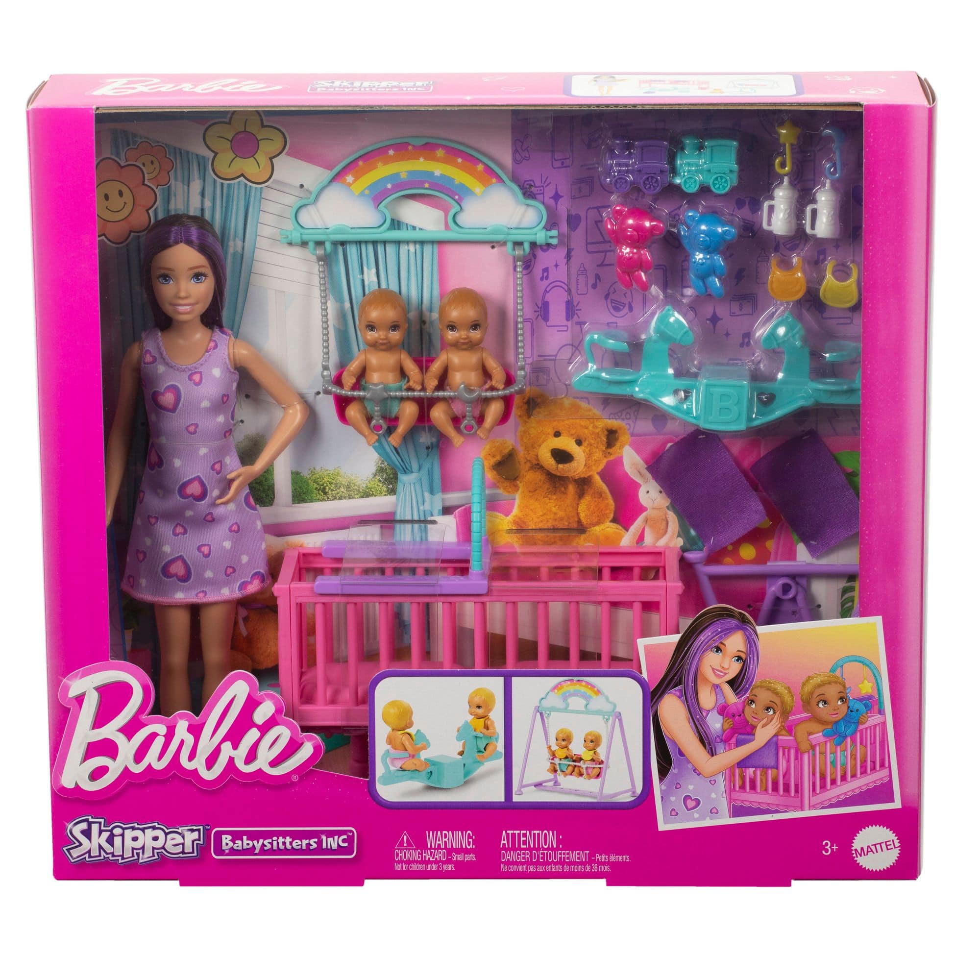 Barbie Skipper Babysitter Twinning Dolls Toys Nursery Playset Kids Ages 4 Canadian Tire