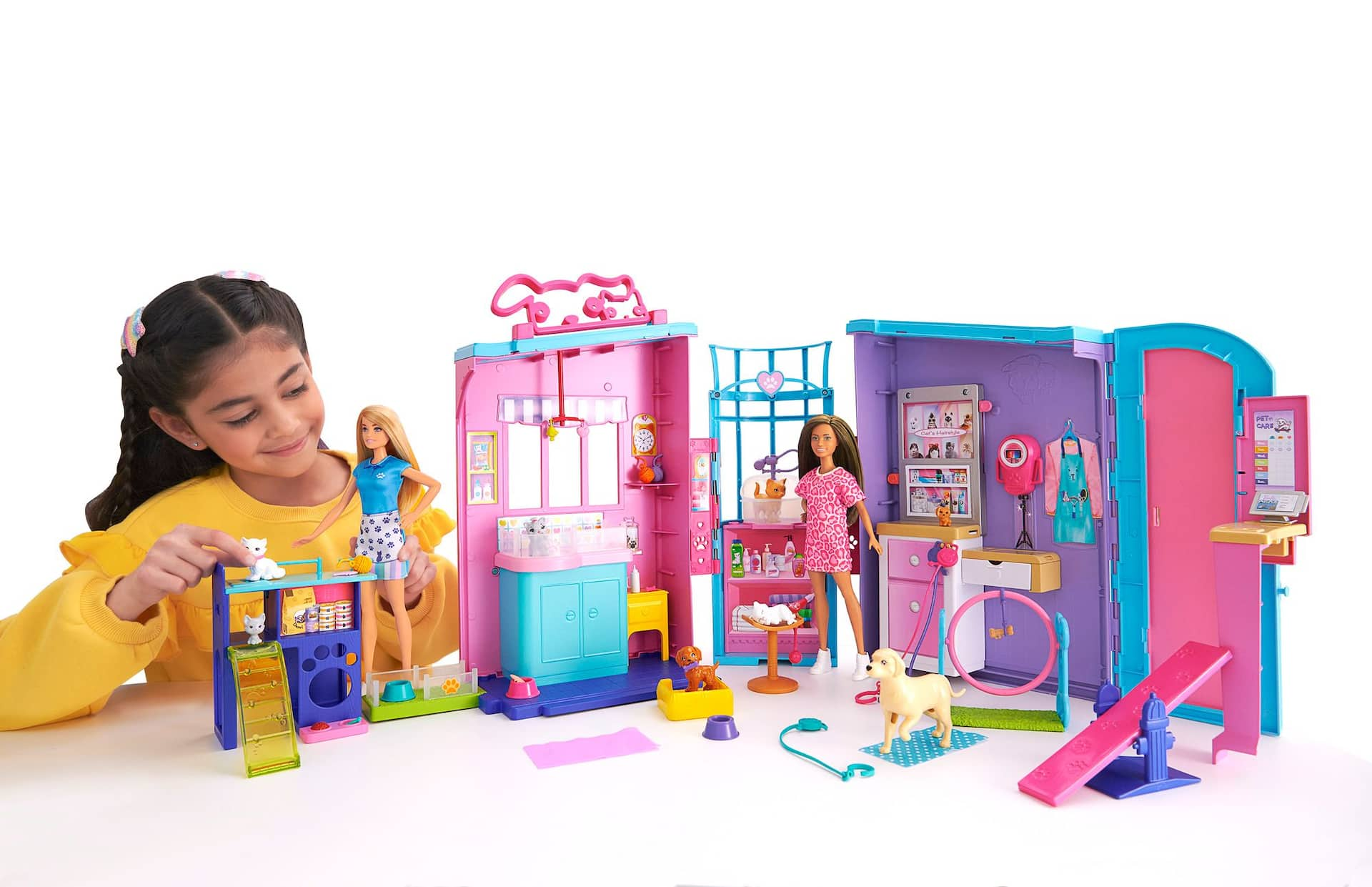 Barbie Pet Daycare Centre Playset Includes 30 Accessories Kids Ages 3 Canadian Tire