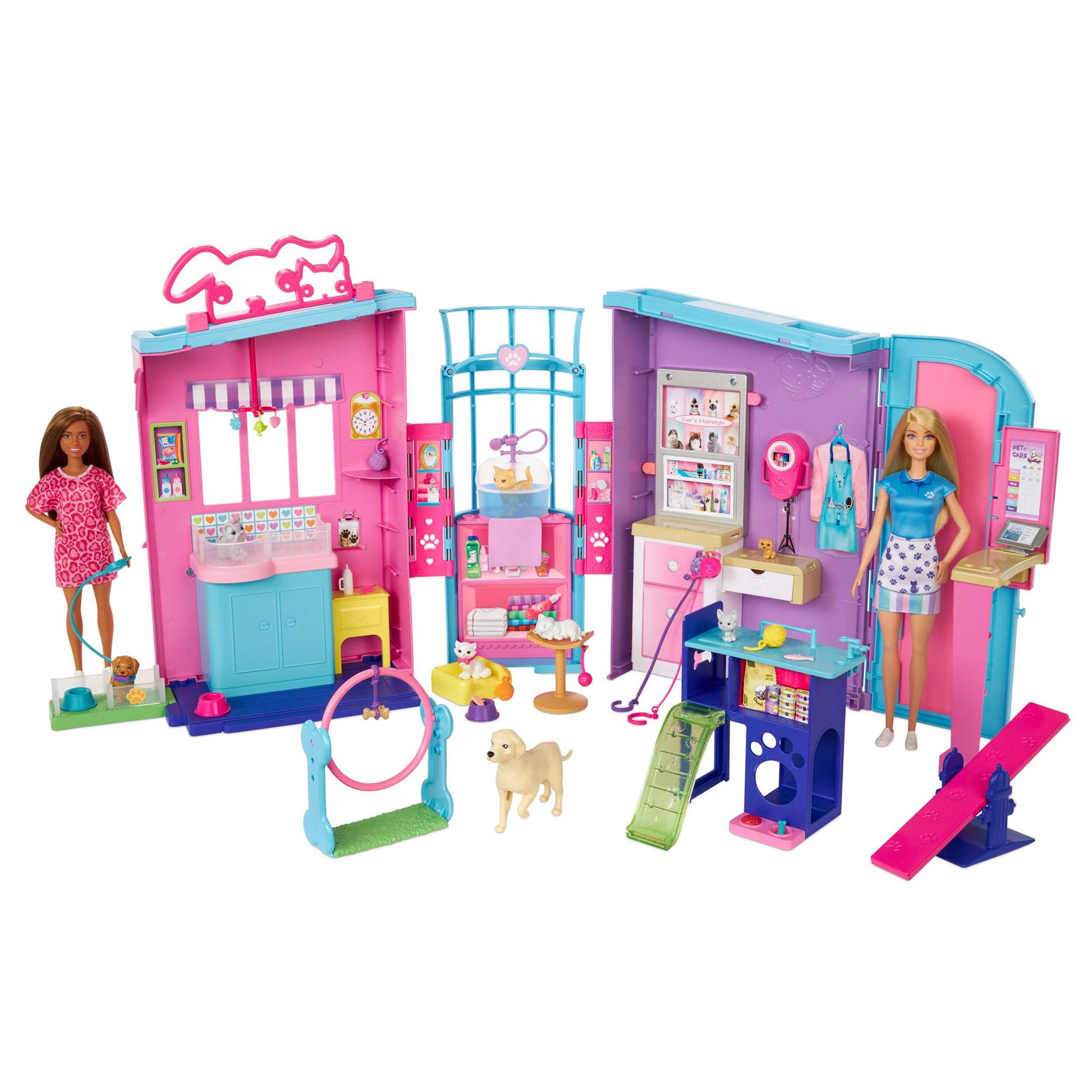 Barbie Pet Daycare Centre Playset, Includes 30+ Accessories, Kids Ages 3+ Composite_or_Mixed