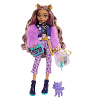 Monster High Refresh Core Clawdeen Doll with Pet & Accessories, Kids Ages 4+ Front_Flat