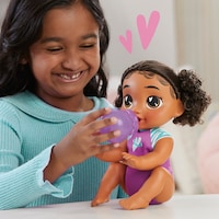Baby Alive Crawl N Play Tilly Tinker Black Hair Doll Playset, Battery-Operated Crawling Baby Doll with Accessories & Sounds, Kids Ages 3+ Composite_or_Mixed