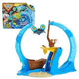 Monster Jam Loop of Doom Stunt Playset, Includes 1:64 Scale Die-Cast Megalodon Monster Truck, Ages 3+ Front_Flat