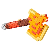 NERF Minecraft Firebrand Dart Blasting Axe, Includes 6 Darts, Ages 14+ Front_Angled_Right