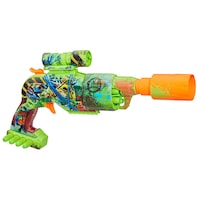 NERF Zombie Driller Dart Blaster, Includes 16 Darts, Ages 8+ Front_Angled_Right
