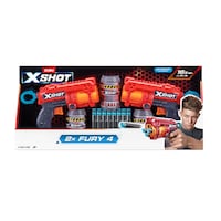 Foudroyeur à fléchettes en mousse Zuru X-Shot Excel-Fury, comprend 16 fléchettes, paq. 2, 8 ans et plus