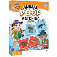 Animal Poop Matching & Memory Game for Kids & Families, English, Ages 3+