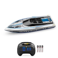 Bateau de vitesse téléguidé avec télécommande prêt à utiliser Newbright Outerlimits, bleu Composite_or_Mixed