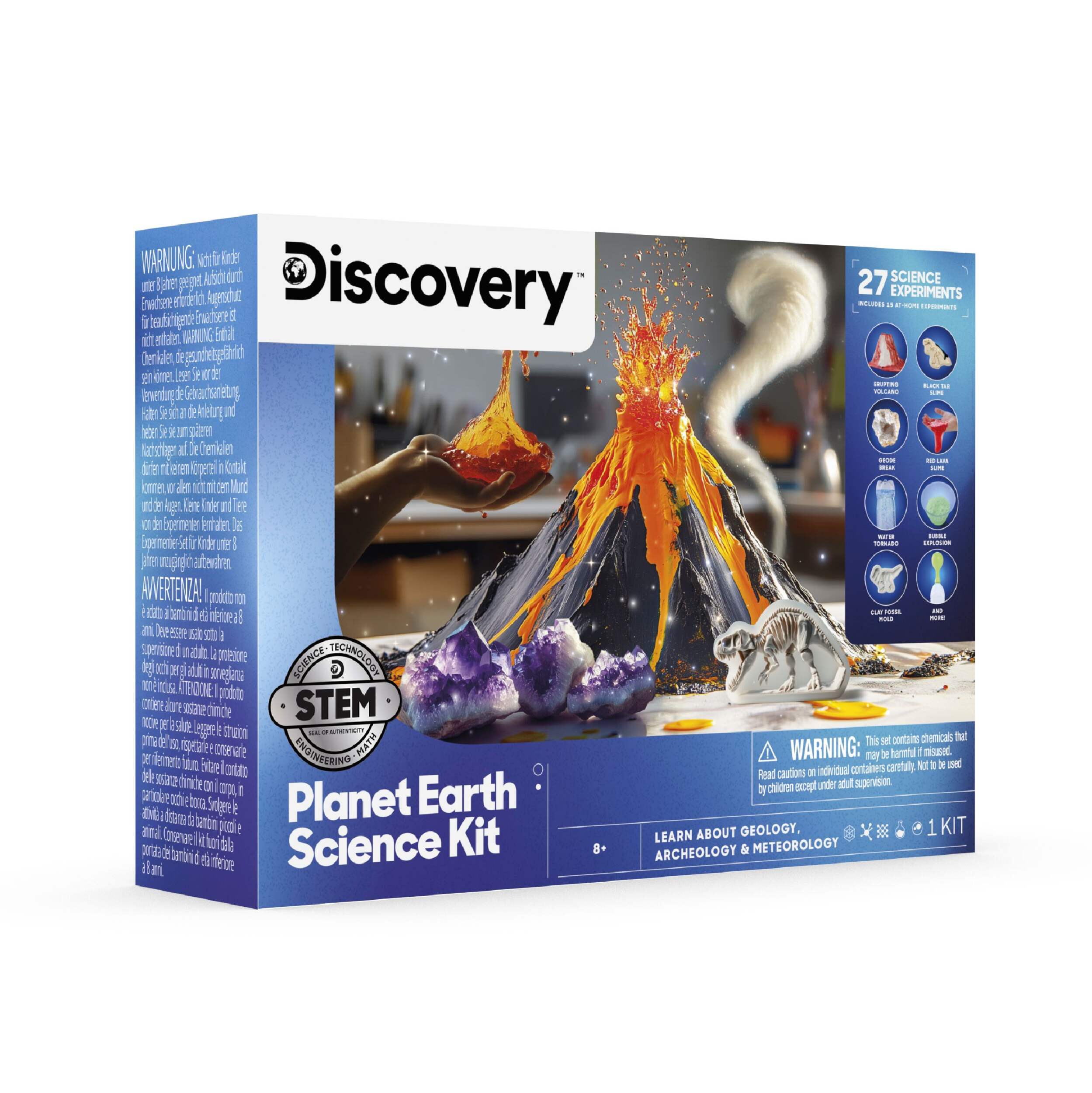 Coffret laboratoire Sciences de la Terre certifié STIM Discovery #Mindblown, jouet éducatif, 8 ans et plus Front_Angled_Right