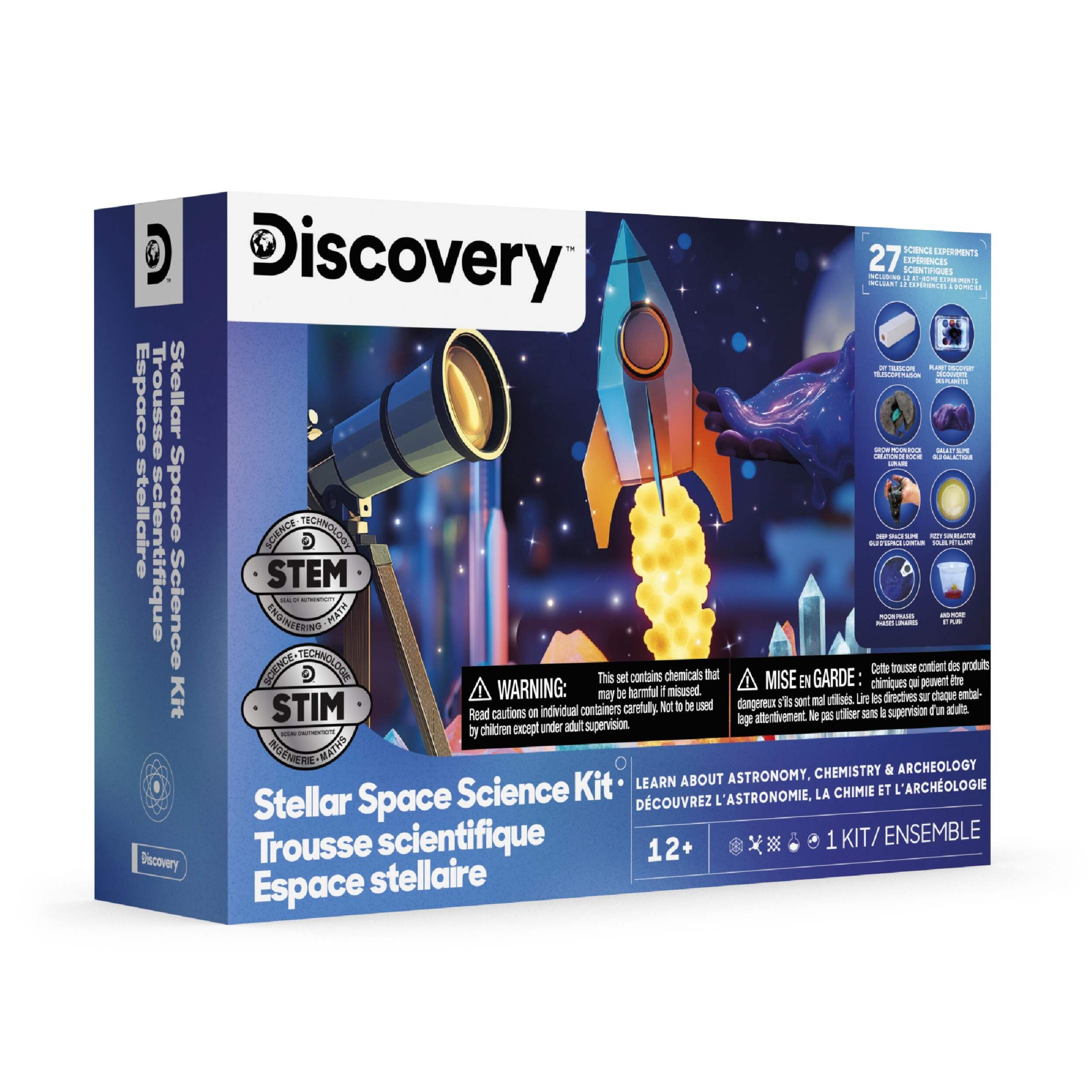 Coffret laboratoire scientifique spatial stellaire certifié STIM DIY Discovery #Mindblown, jouet éducatif, 8 ans et plus Front_Angled_Right