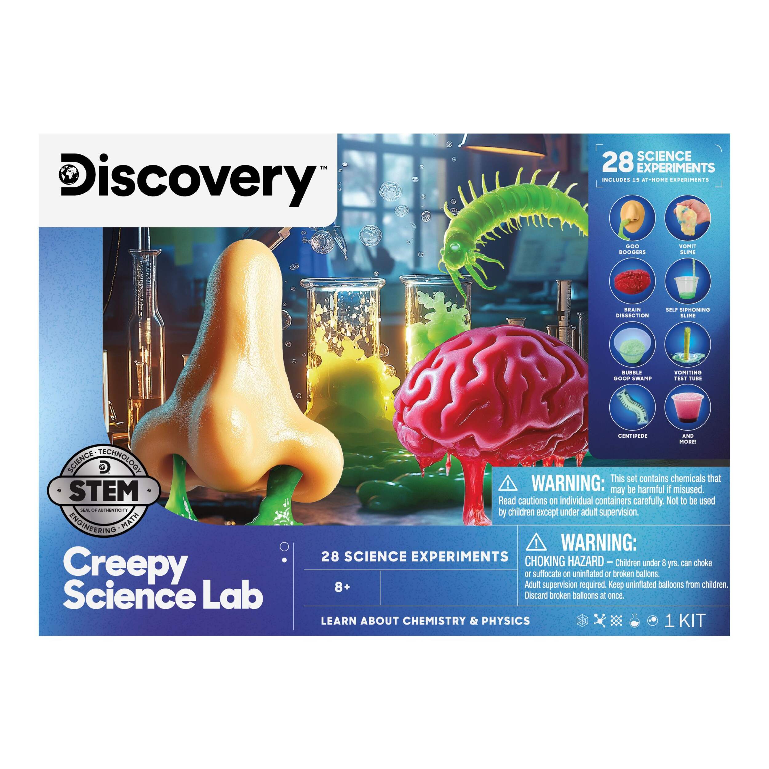 Discovery #Mindblown STEM DIY Creepy Science Lab Kit, Educational Toy, Ages 8+ Front_Flat