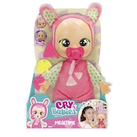 Cry Babies MealTime Julie & Mindy Interactive Feeding Baby Doll, 9-in, Ages 18m+ Front_Flat