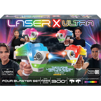 Laser X Ultra Toy Blaster Laser Tag Set, 4 Players, Ages 6+