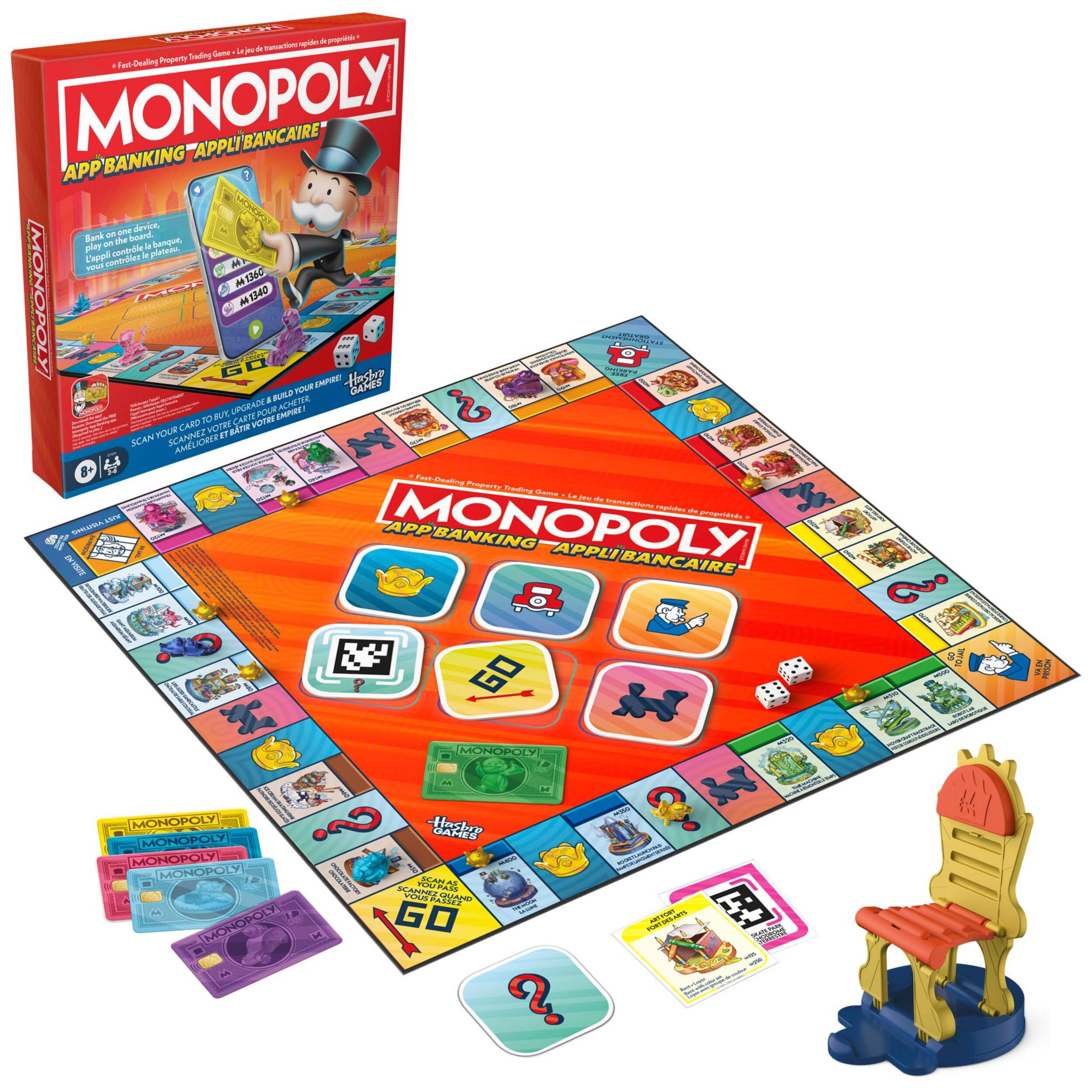 Hasbro Games Monopoly App Banking Board Game for Ages 8+ Composite_or_Mixed