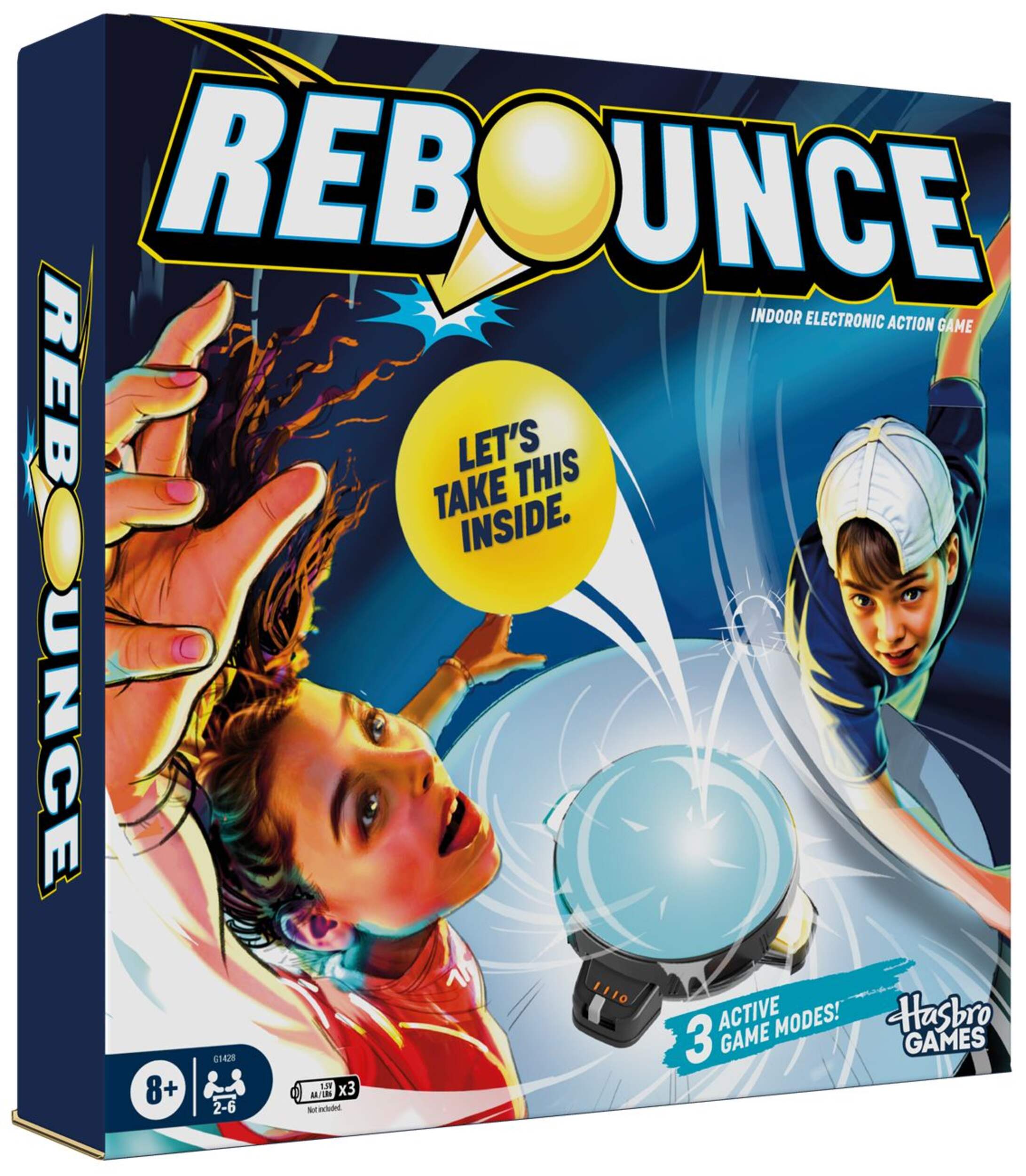 Hasbro Games Rebounce 3-Mode Indoor Electronic English Tabletop Game for Ages 8+ Front_Angled_Right