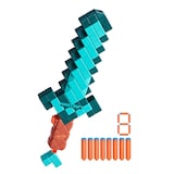 NERF Minecraft Diamond Sword Dart Blaster, Includes 8 N1 Darts, Ages 8+ Front_Flat