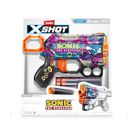 Zuru X-Shot Menace Sonic the Hedgehog Skins Foam Dart Toy Blaster, Ages 8+ Front_Flat