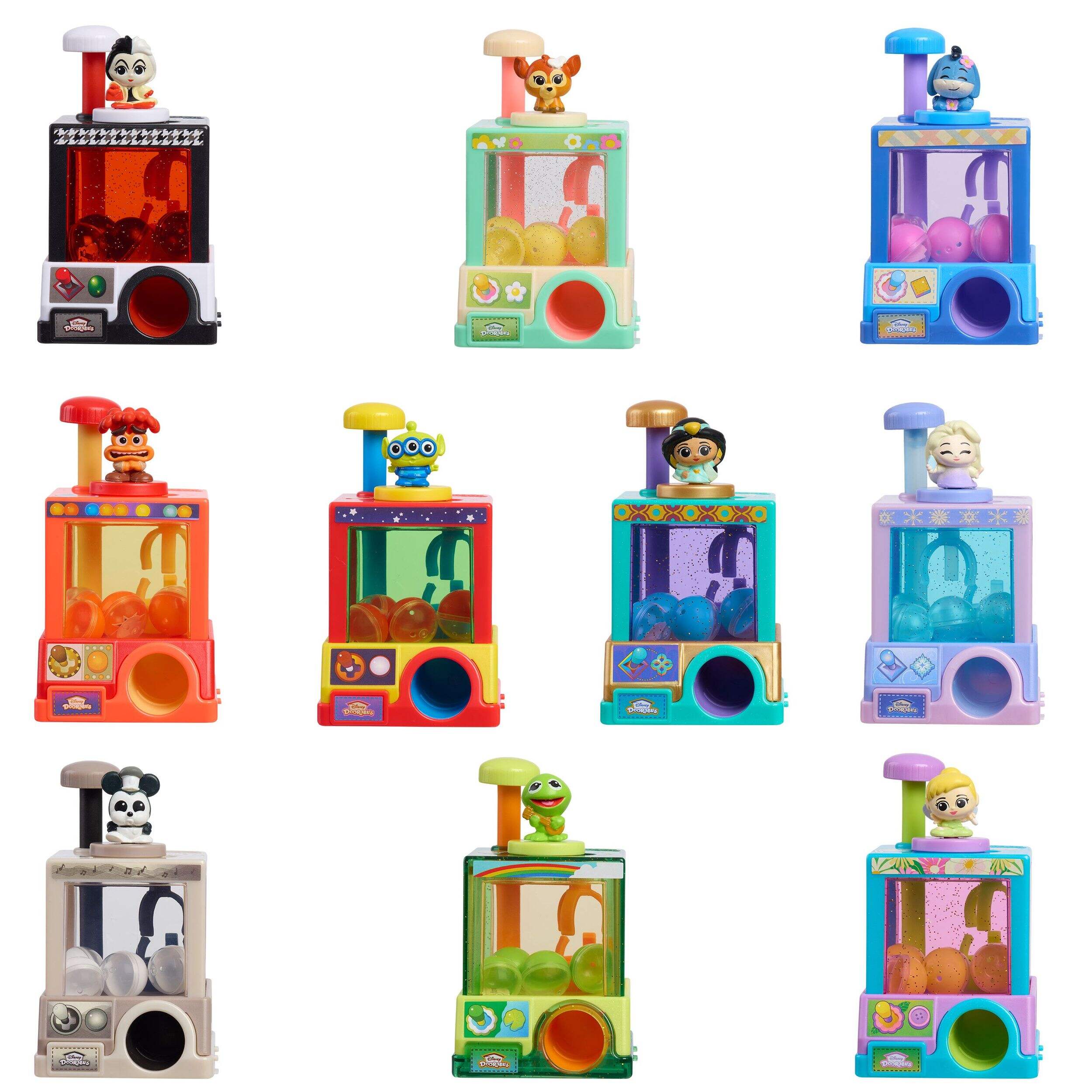 Disney Doorables Whatcha Gotcha Claw Machine, Ages 5+, Assorted Composite_or_Mixed