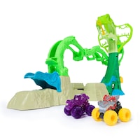 Monster Jam Mini Jams Cobra's Crazy Escape Playset, 2 Exclusive Mini Jams Trucks, Ages 3+ Composite_or_Mixed