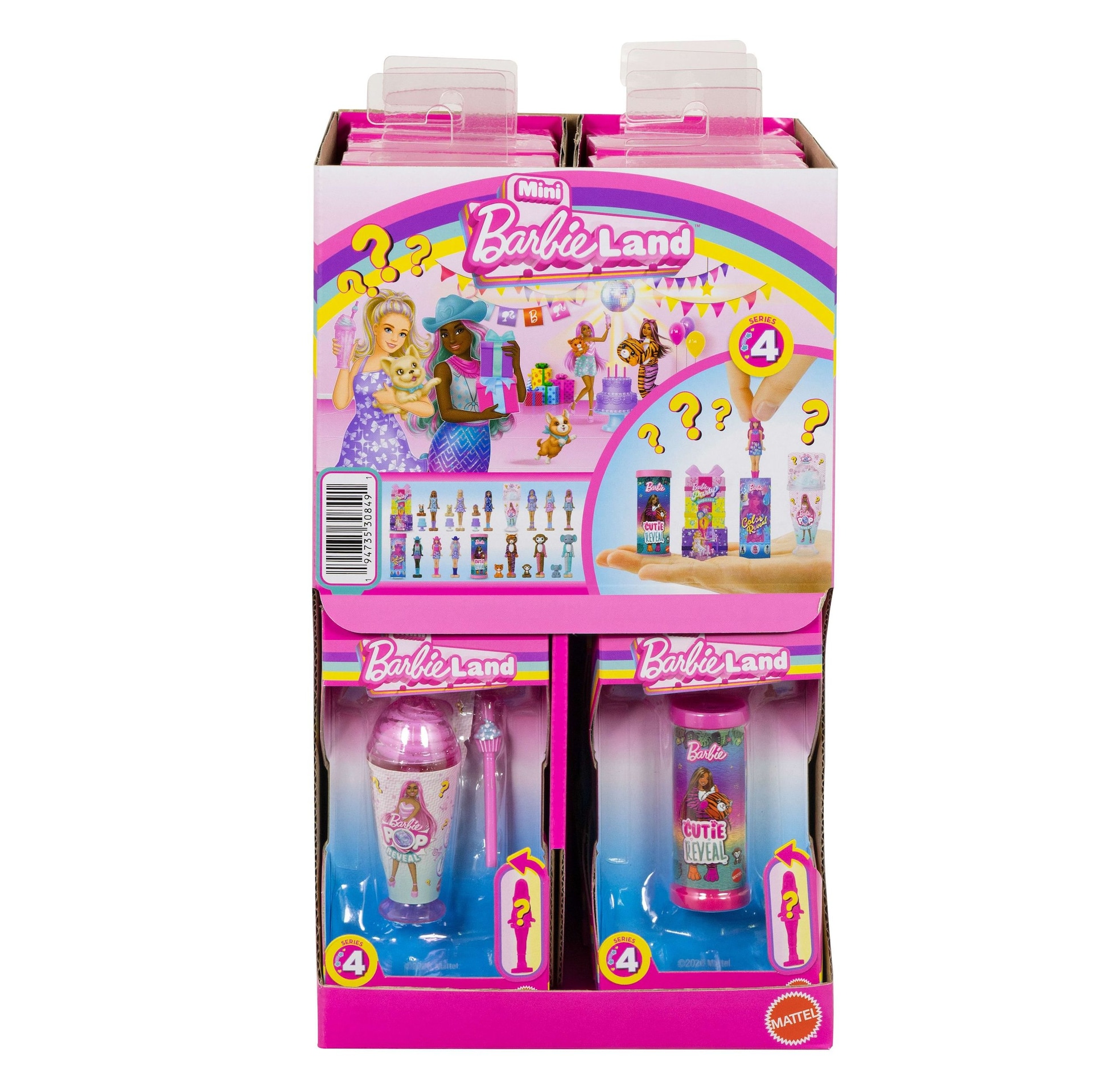 Barbie Mini BarbieLand Colour Reveal Assortment Dolls & Accessories Pack, Colour-Change Transformation Toy for Kids, Assorted, Ages 4+