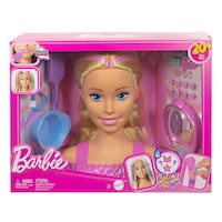 Tête à coiffer de luxe blonde Barbie Front_Elevated