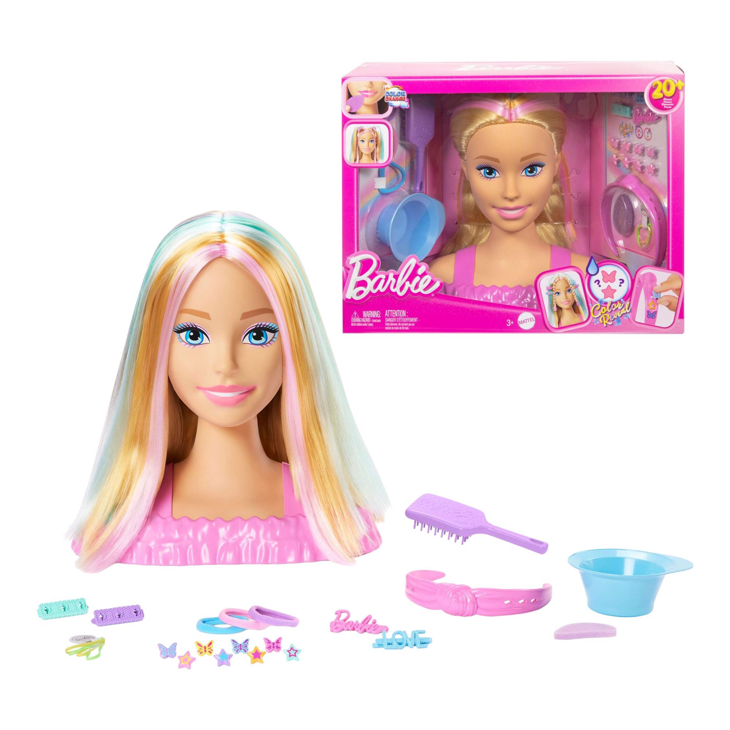 Mattel Deluxe Barbie Blonde Styling Head, Assorted Styles Composite_or_Mixed