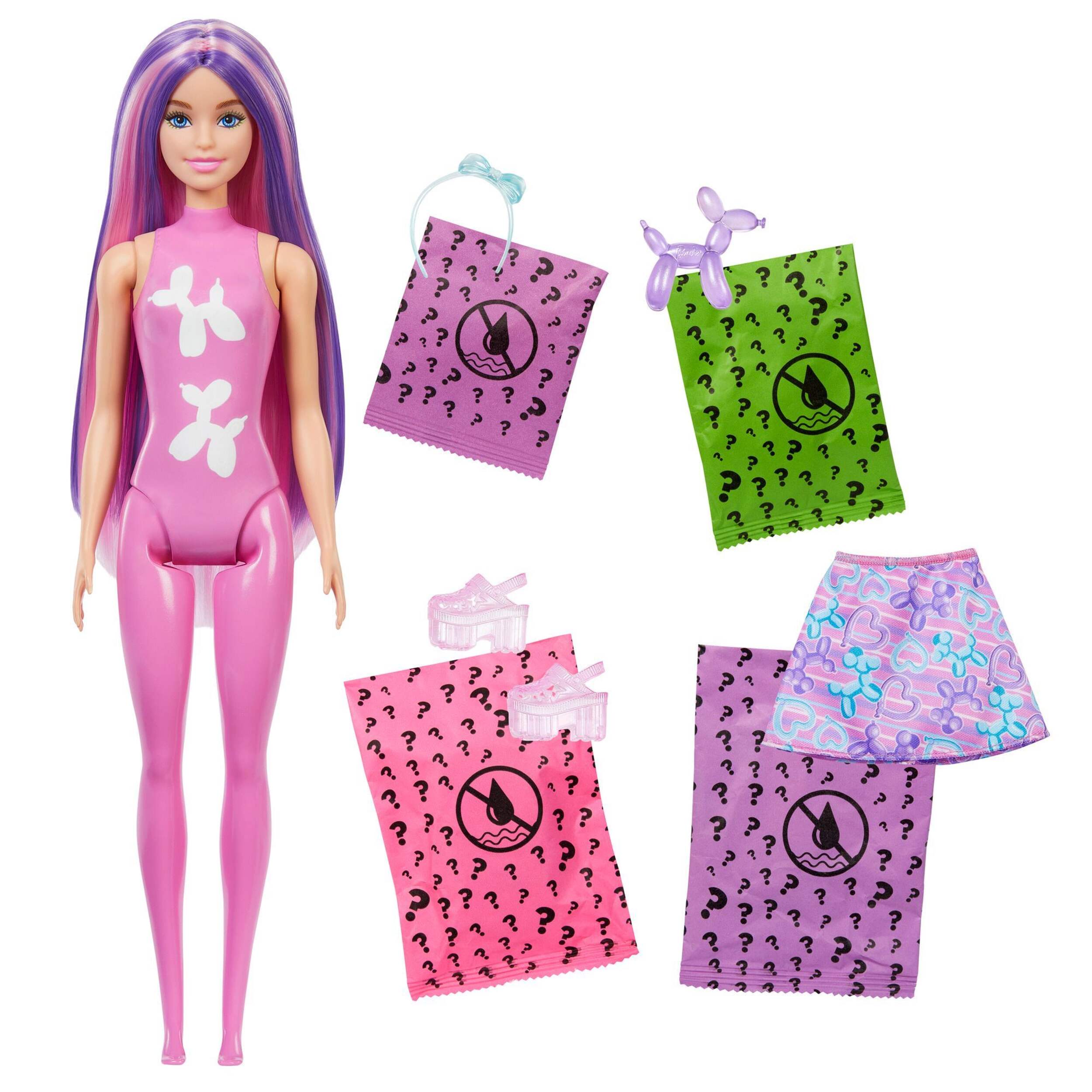 Barbie Mini BarbieLand Colour Reveal™ Doll with Colour-Change Transformation Front_Flat