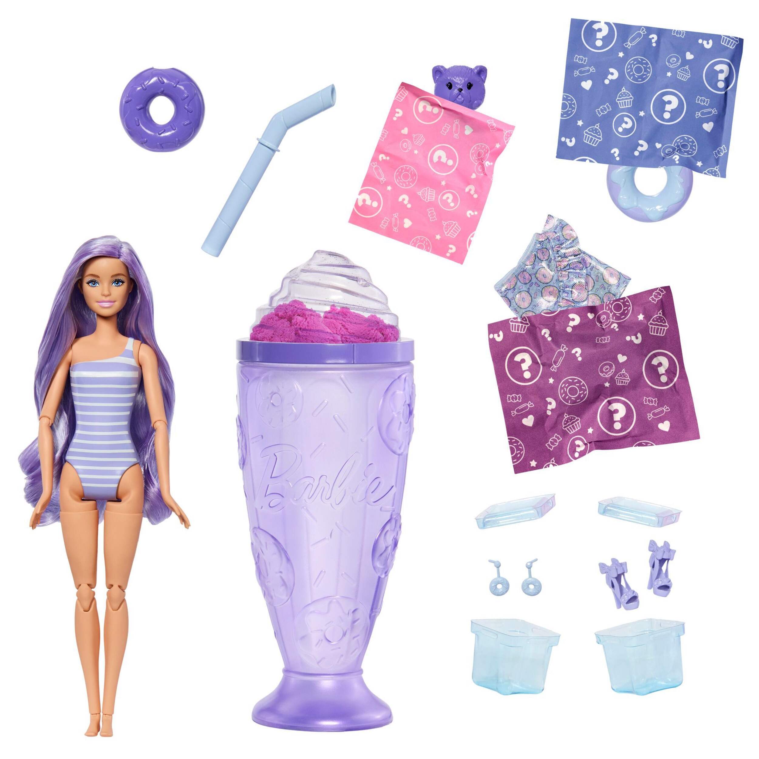 Poupée mode Barbie Pop Reveal, avec 8 surprises, jouet de changement de couleur pour enfants, 3 ans et plus, choix variés Composite_or_Mixed