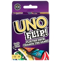 Mattel UNO Flip Card Game, Double Sided Card Game for Family & Game Nights, 2-10 Players, Ages 7+ Front_Elevated