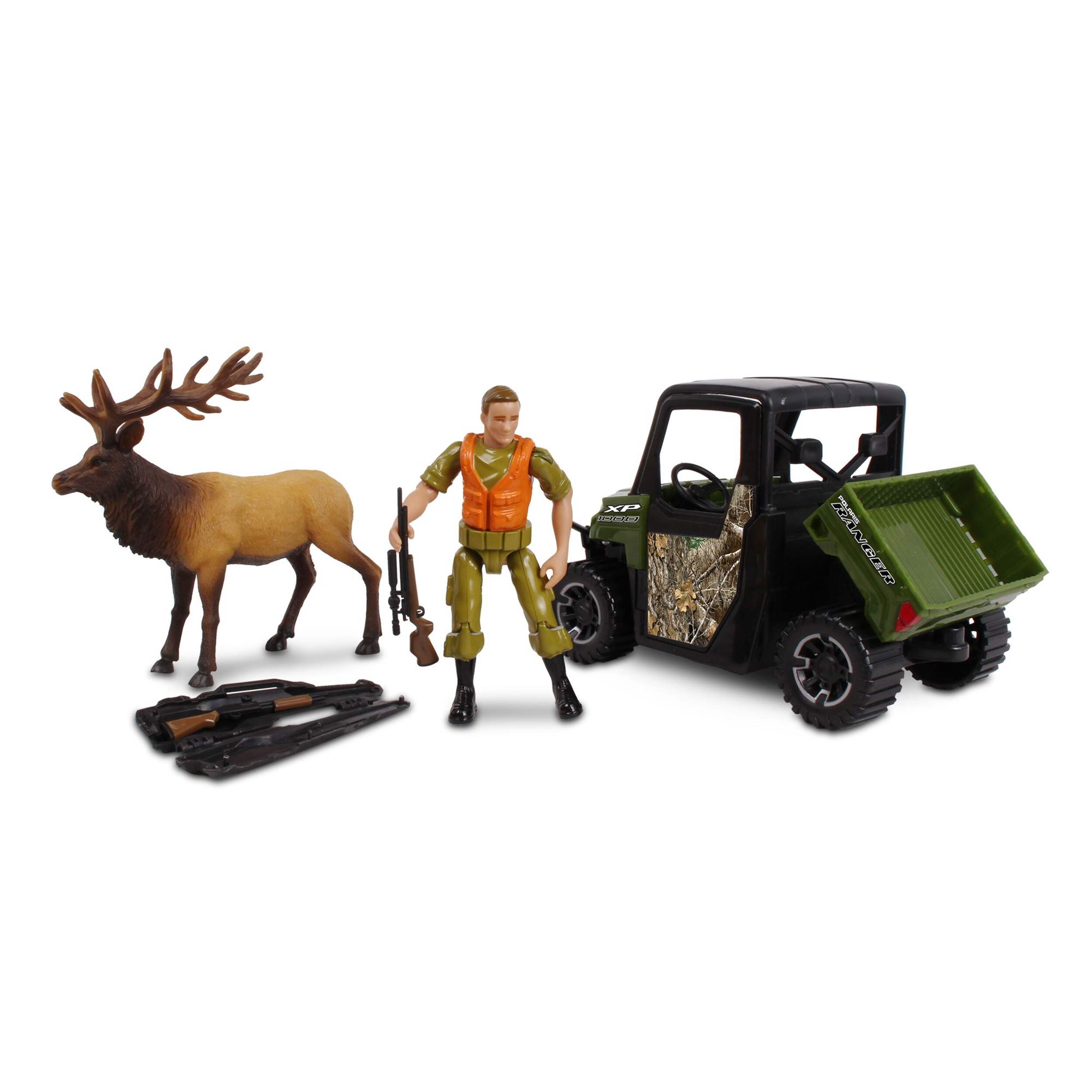 RT Polaris Ranger Playset with Accessories, 4-in, 6-pc Composite_or_Mixed