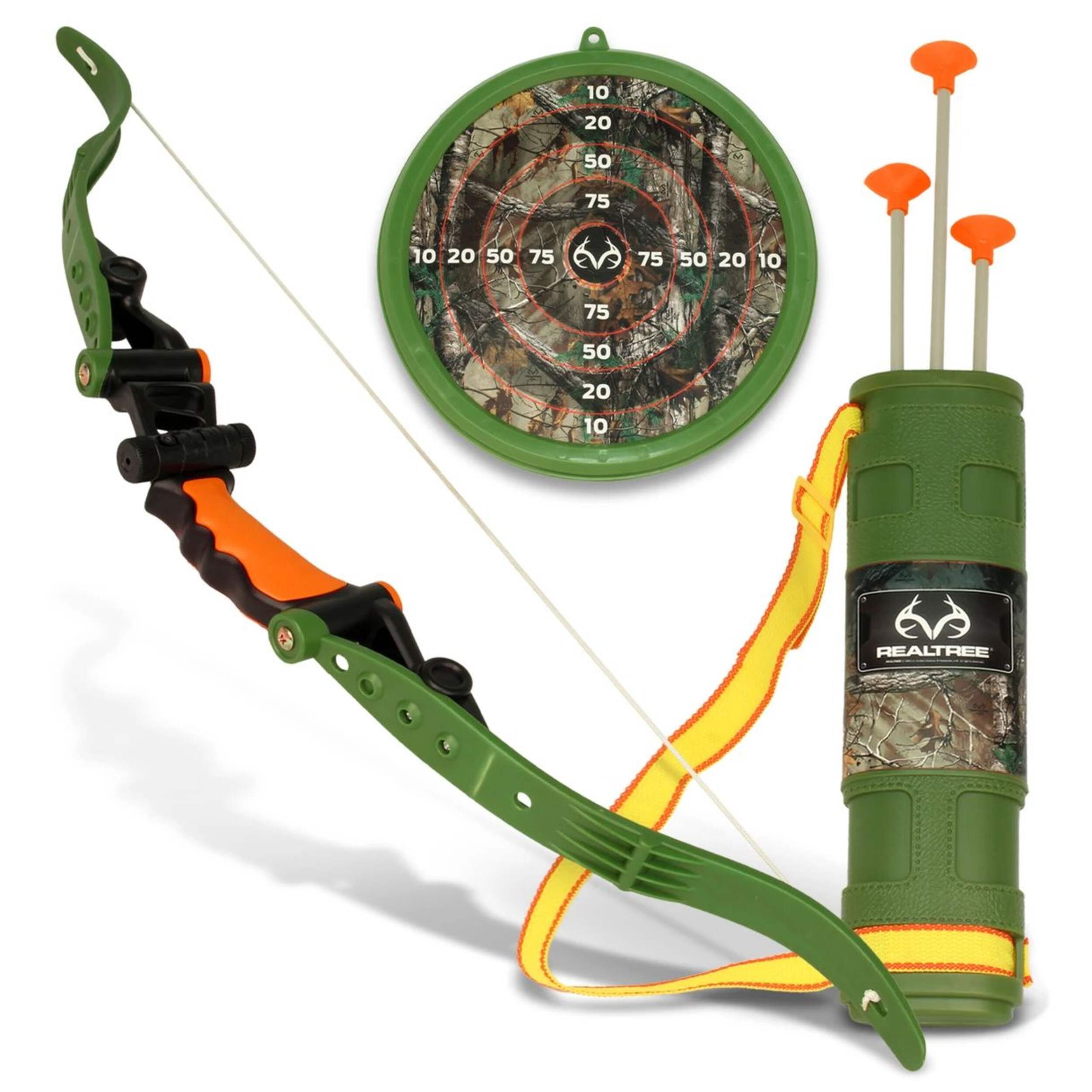 RealTree Battery-Powered Suction Cup Archery Set for Ages 8+ Composite_or_Mixed
