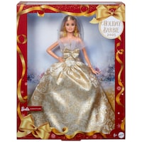 2025 Holiday Barbie Doll Front_Flat